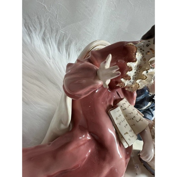 FLORENCE CERAMICS, “Story Book Hour” 1950 With Boy & Girl, Excellent Condition - Picture 14 of 14